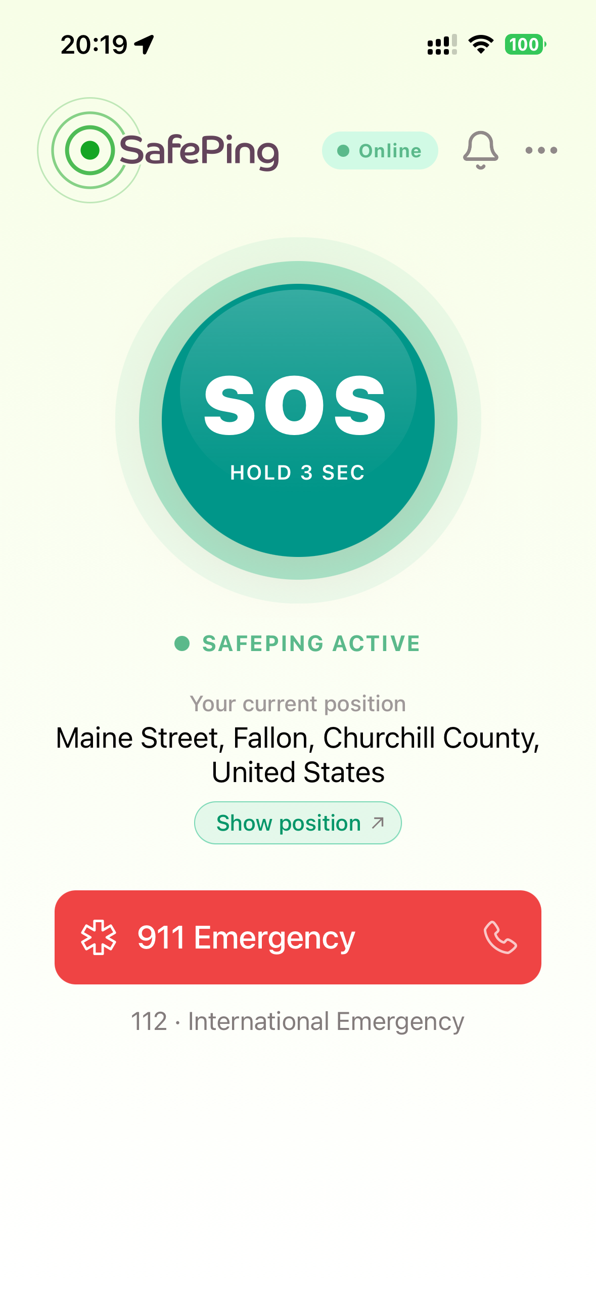 SafePing — Home