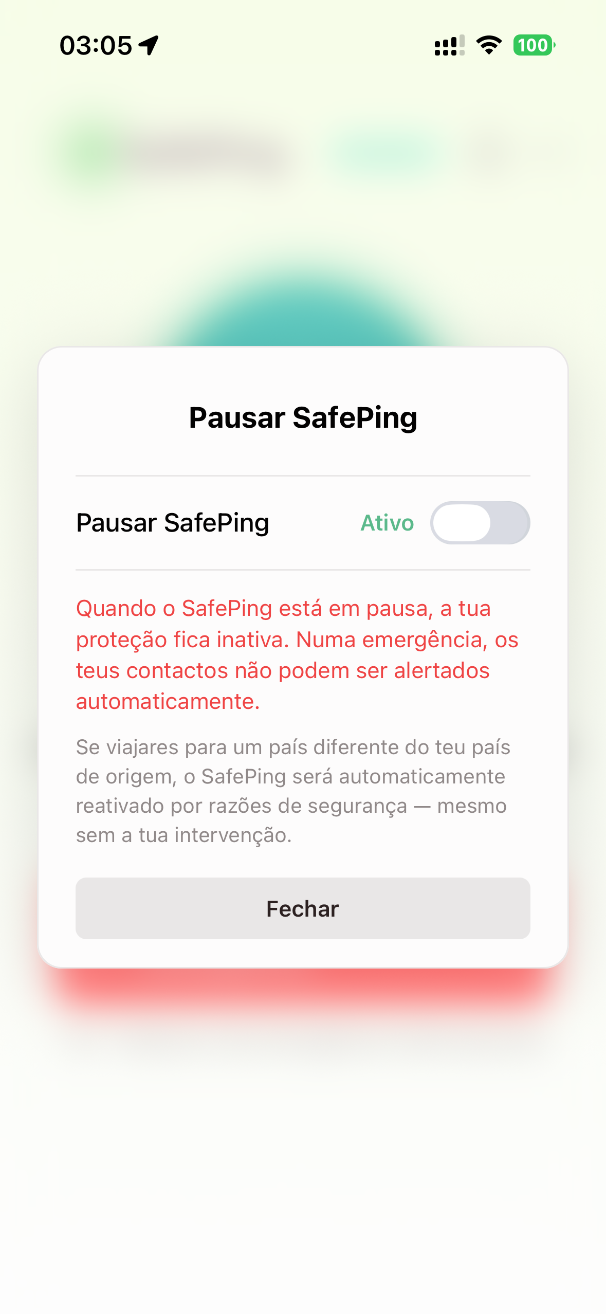 SafePing — Modo Casa