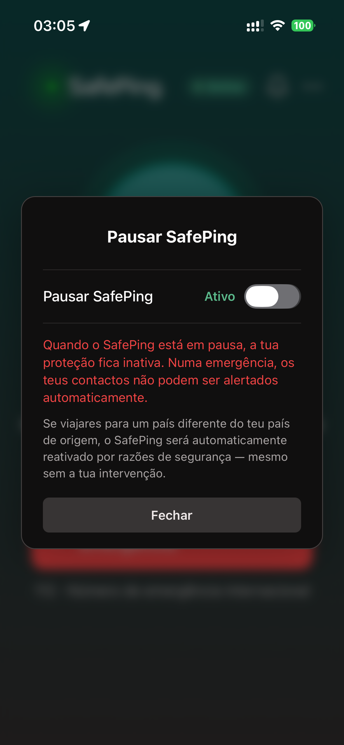 SafePing — Modo Casa