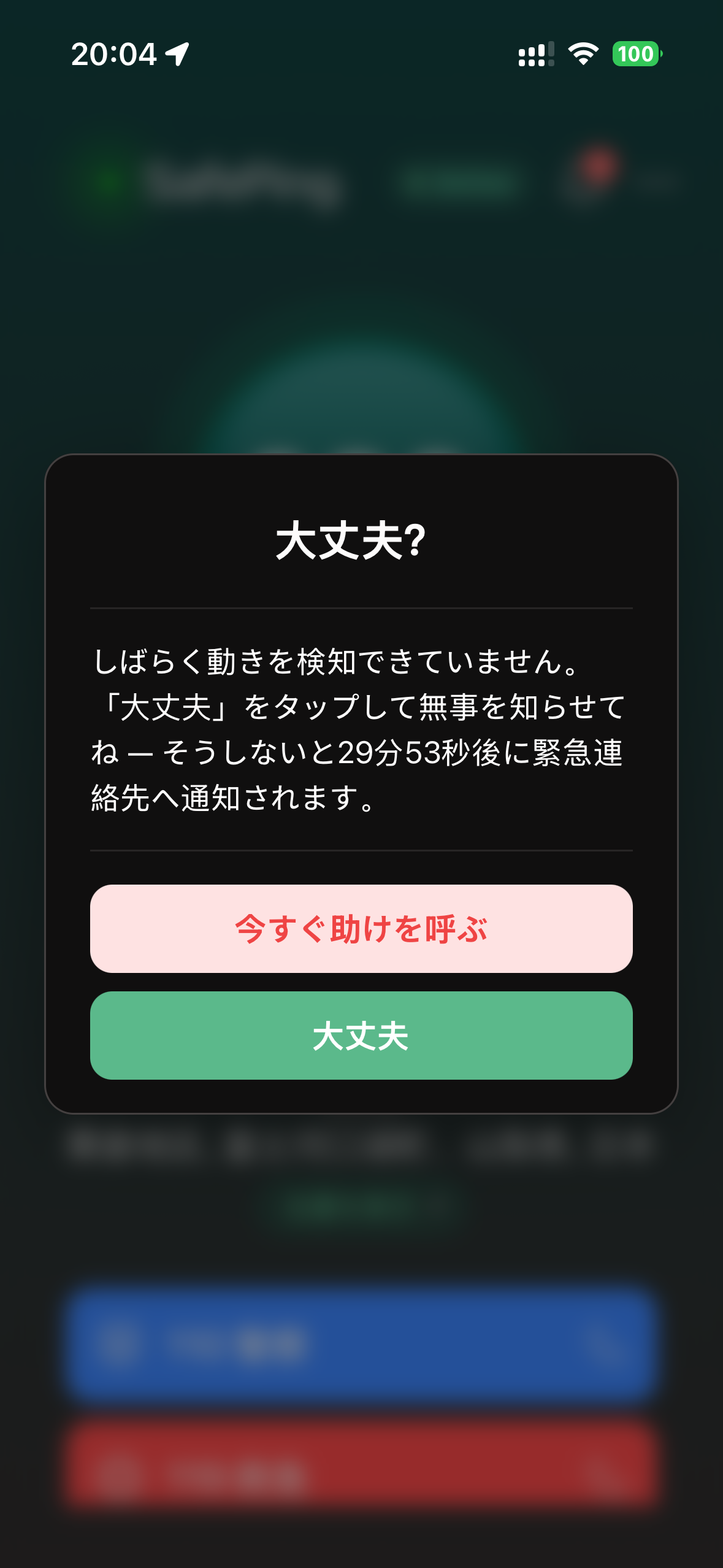 SafePing — プリアラーム